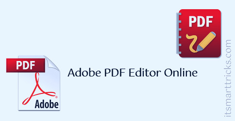 Best free Adobe PDF editor Online Websites » ITSmartTricks.com